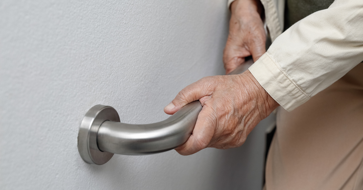 Grab bars can help seniors get around and contribute to the safety of the home care environment.