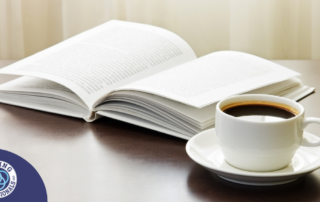 Taking some quiet time for yourself to read a book and have your cup of coffee can help you manage the stress that many caregivers face.