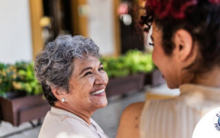 A senior benefits from healthy aging at home